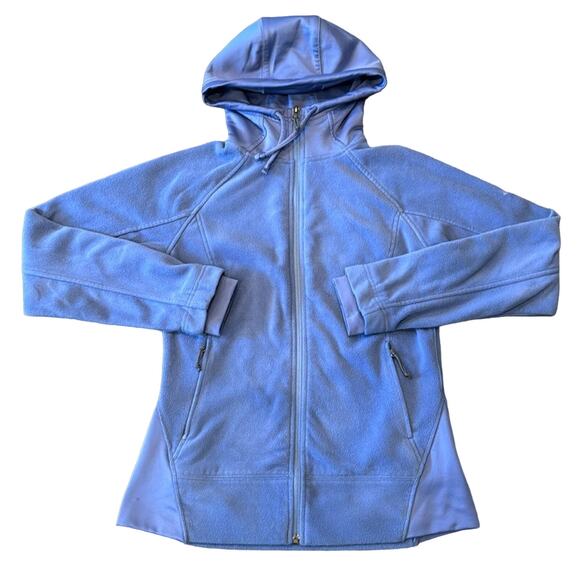 Columbia Women's Hooded Full Zip Fleece Jacket Periwinkle Size S - Picture 1 of 8